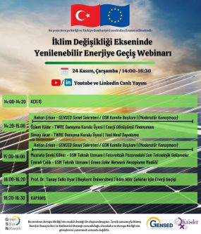 Webinar of Transition to Renewable Energy on the Axis of Climate Change