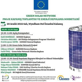 Green Solar Network Proje Kapanış Toplantısı ve Enerji Depolama Sohbetleri