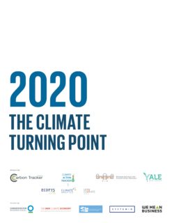 2020 The Climate Turning Point