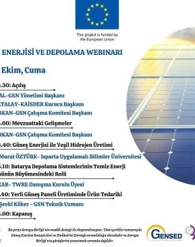 Güneş Enerjisi ve Depolama Webinar Etkinliği