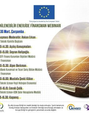 Yenilenebilir Enerjide Finansman Webinarı